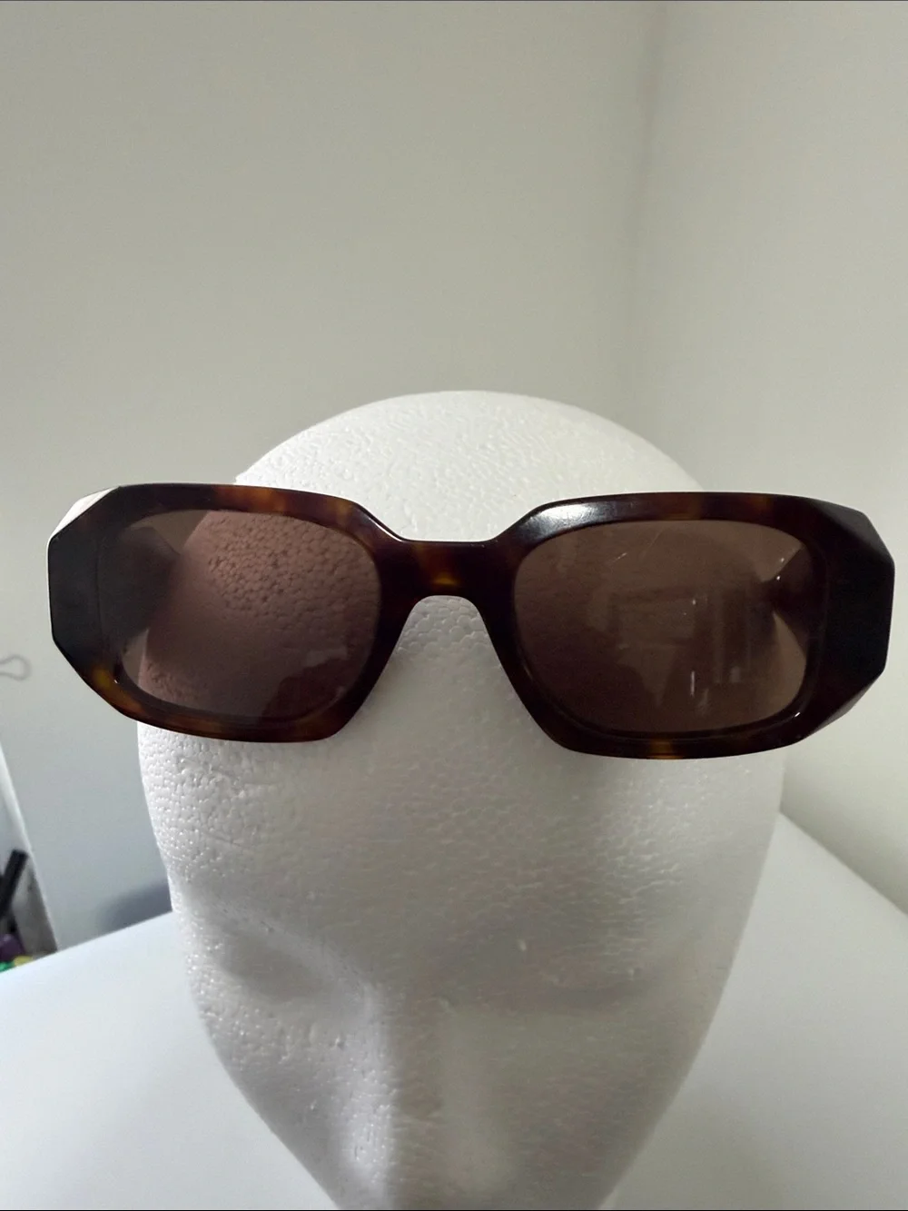 Authentic Prada Full Inclusion Tortoiseshell Sunglasses with Brown Lenses